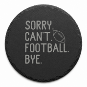 Touchdown Football Slate Coaster — Dandelion Design Co. — SlateStudioMedia:design%3A2%3Ashape%3Around:7 — 0034-TFGN_touchdown_football_slate_coaster_14_D02_round_main.png