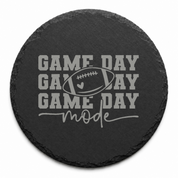 Touchdown Football Slate Coaster — Dandelion Design Co. — SlateStudioMedia:design%3A3%3Ashape%3Around:8 — 0034-TFGN_touchdown_football_slate_coaster_20_D03_round_main.png