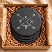 Texas LoneStar State Coaster — Dandelion Design Co. — SlateStudioMedia:gallery:11 — 0047-TLGN_texas_lonestar_state_coaster_06_round_gift_box.png