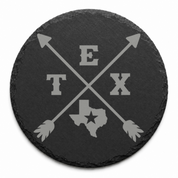Texas LoneStar State Coaster — Dandelion Design Co. — SlateStudioMedia:design%3A2%3Ashape%3Around:7 — 0047-TLGN_texas_lonestar_state_coaster_14_D02_round_main.png