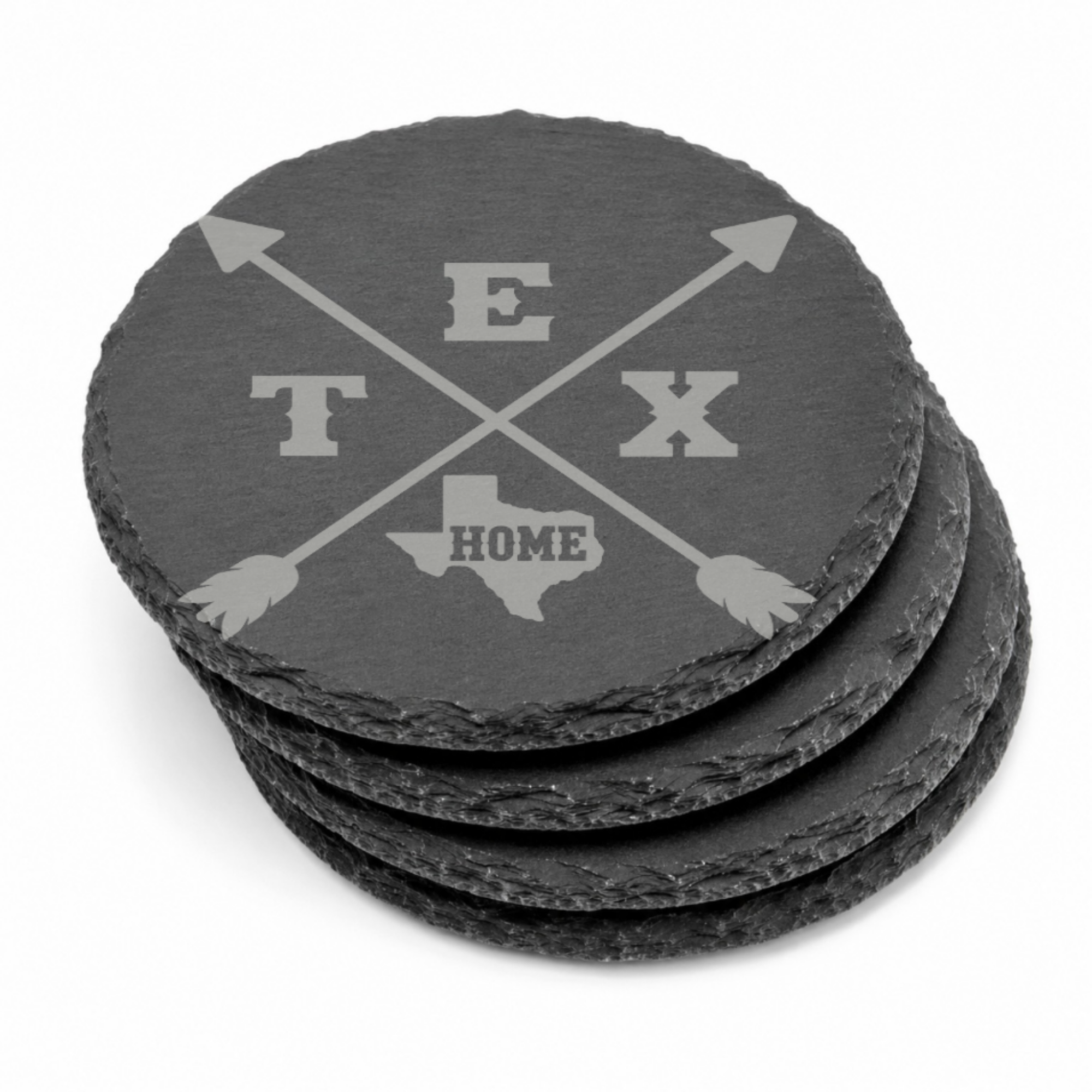 Texas LoneStar State Coaster — Dandelion Design Co. — SlateStudioMedia:gallery:17 — 0047-TLGN_texas_lonestar_state_coaster_21_D03_round_stack.png