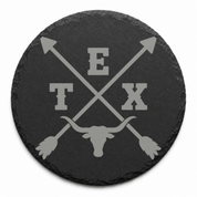 Texas LoneStar State Coaster — Dandelion Design Co. — SlateStudioMedia:design%3A4%3Ashape%3Around:9 — 0047-TLGN_texas_lonestar_state_coaster_26_D04_round_main.png