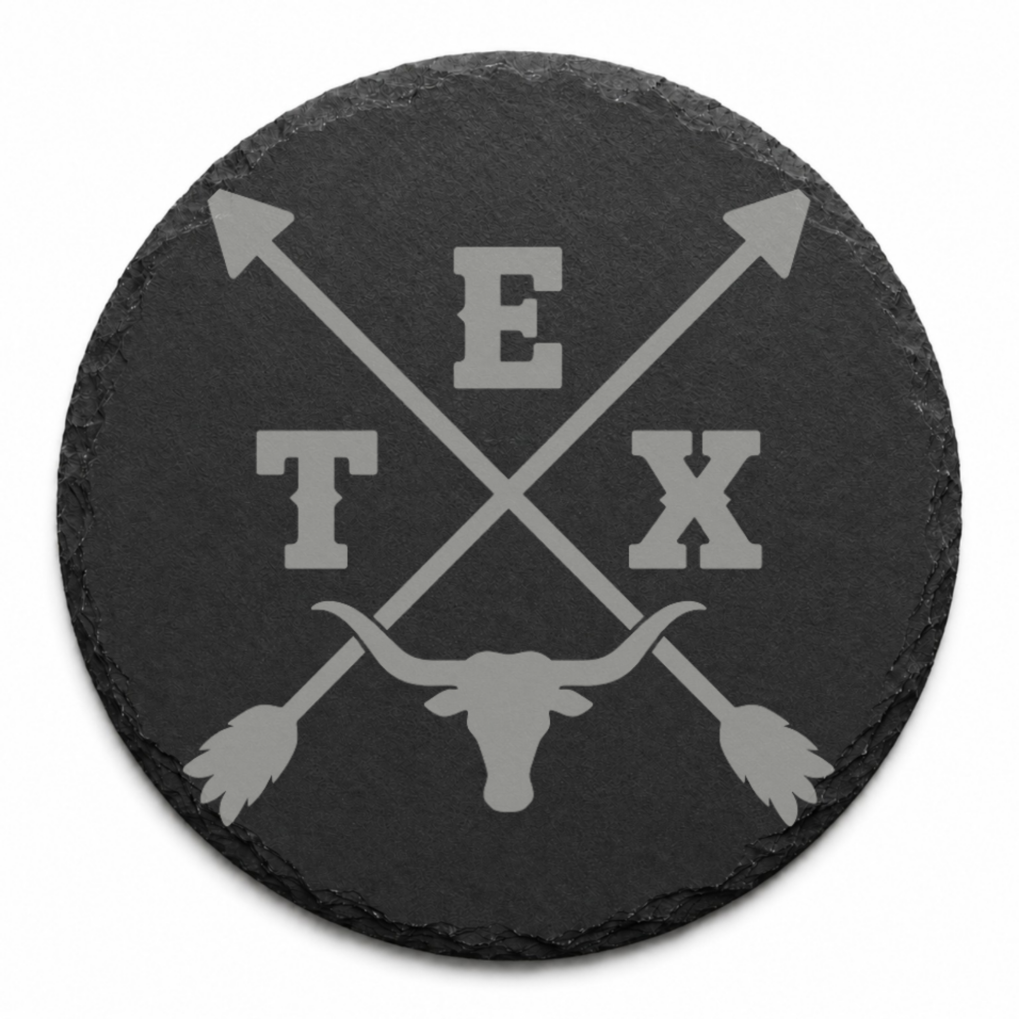 Texas LoneStar State Coaster — Dandelion Design Co. — SlateStudioMedia:design%3A4%3Ashape%3Around:9 — 0047-TLGN_texas_lonestar_state_coaster_26_D04_round_main.png
