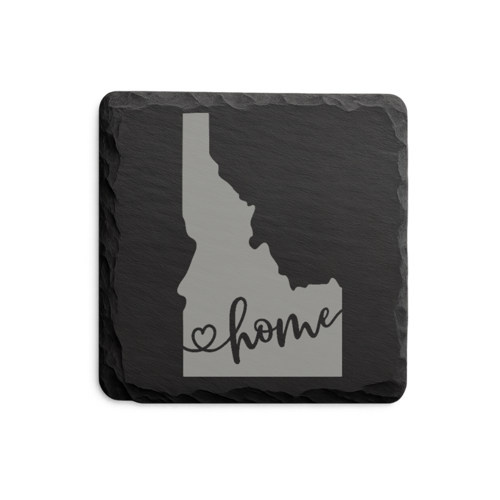 Idaho Slate Coasters 4x4 Laser Engraved Stone Drink Coasters Idaho Home Decor Gem State Established 1890 Gift — Dandelion Design Co. — SlateStudioMedia:design%3A3%3Ashape%3Asquare:17 — 0070-ISGN_idaho_slate_coasters_4x4_laser_engraved_stone_drink_coasters_idaho_home_decor_gem_state_established_1890_gift_17_D03_square_main.png