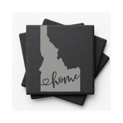 Idaho Slate Coasters 4x4 Laser Engraved Stone Drink Coasters Idaho Home Decor Gem State Established 1890 Gift — Dandelion Design Co. — SlateStudioMedia:gallery:18 — 0070-ISGN_idaho_slate_coasters_4x4_laser_engraved_stone_drink_coasters_idaho_home_decor_gem_state_established_1890_gift_18_D03_square_stack.png