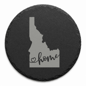 Idaho Slate Coasters 4x4 Laser Engraved Stone Drink Coasters Idaho Home Decor Gem State Established 1890 Gift — Dandelion Design Co. — SlateStudioMedia:design%3A3%3Ashape%3Around:8 — 0070-ISGN_idaho_slate_coasters_4x4_laser_engraved_stone_drink_coasters_idaho_home_decor_gem_state_established_1890_gift_20_D03_round_main.png
