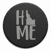 Idaho Slate Coasters 4x4 Laser Engraved Stone Drink Coasters Idaho Home Decor Gem State Established 1890 Gift — Dandelion Design Co. — SlateStudioMedia:design%3A4%3Ashape%3Around:9 — 0070-ISGN_idaho_slate_coasters_4x4_laser_engraved_stone_drink_coasters_idaho_home_decor_gem_state_established_1890_gift_26_D04_round_main.png