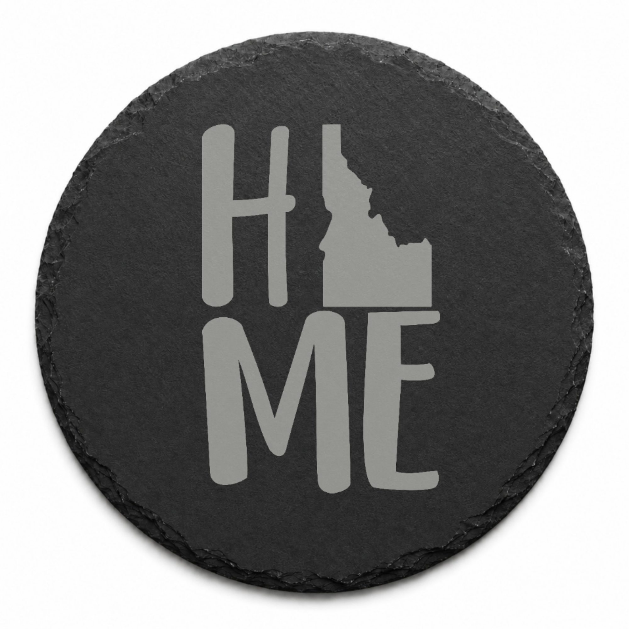 Idaho Slate Coasters 4x4 Laser Engraved Stone Drink Coasters Idaho Home Decor Gem State Established 1890 Gift — Dandelion Design Co. — SlateStudioMedia:design%3A4%3Ashape%3Around:9 — 0070-ISGN_idaho_slate_coasters_4x4_laser_engraved_stone_drink_coasters_idaho_home_decor_gem_state_established_1890_gift_26_D04_round_main.png