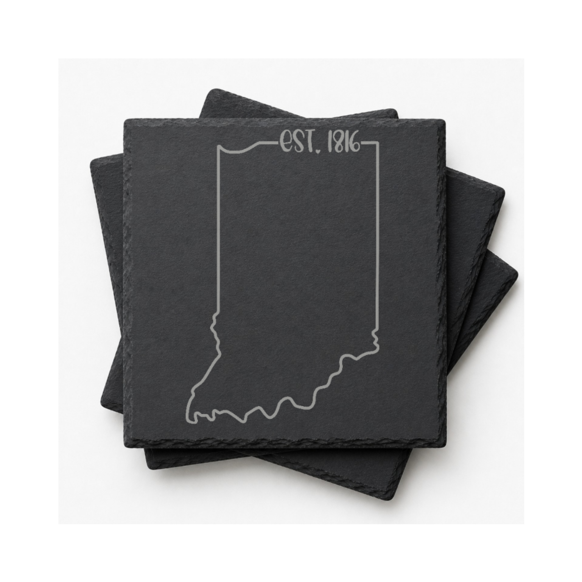 Illinois Themed Slate Drink Coasters Bulk Order | Chicago Corporate Event Gifts | Conference Swag Bags | Retreat Kits Business Events — Dandelion Design Co. — SlateStudioMedia:gallery:12 — 0079-ITGN_illinois_themed_slate_drink_coasters_bulk_order_chicago_corporate_event_gifts_conference_swag_bags_retreat_kits_business_events_12_D02_square_stack.png