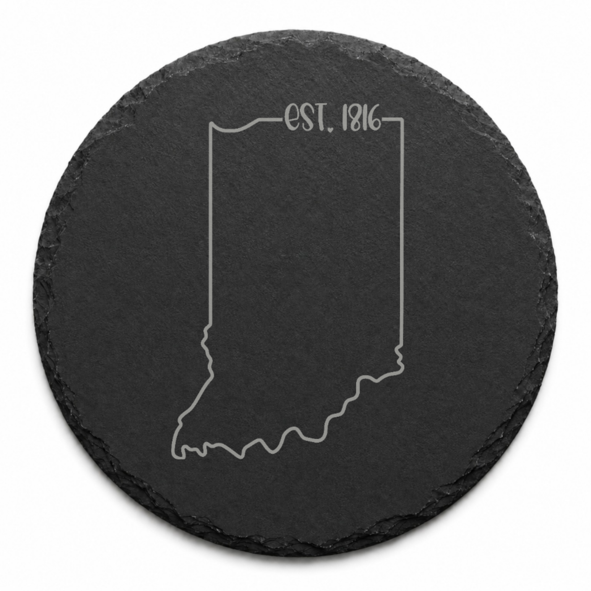 Illinois Themed Slate Drink Coasters Bulk Order | Chicago Corporate Event Gifts | Conference Swag Bags | Retreat Kits Business Events — Dandelion Design Co. — SlateStudioMedia:design%3A2%3Ashape%3Around:6 — 0079-ITGN_illinois_themed_slate_drink_coasters_bulk_order_chicago_corporate_event_gifts_conference_swag_bags_retreat_kits_business_events_14_D02_round_main.png