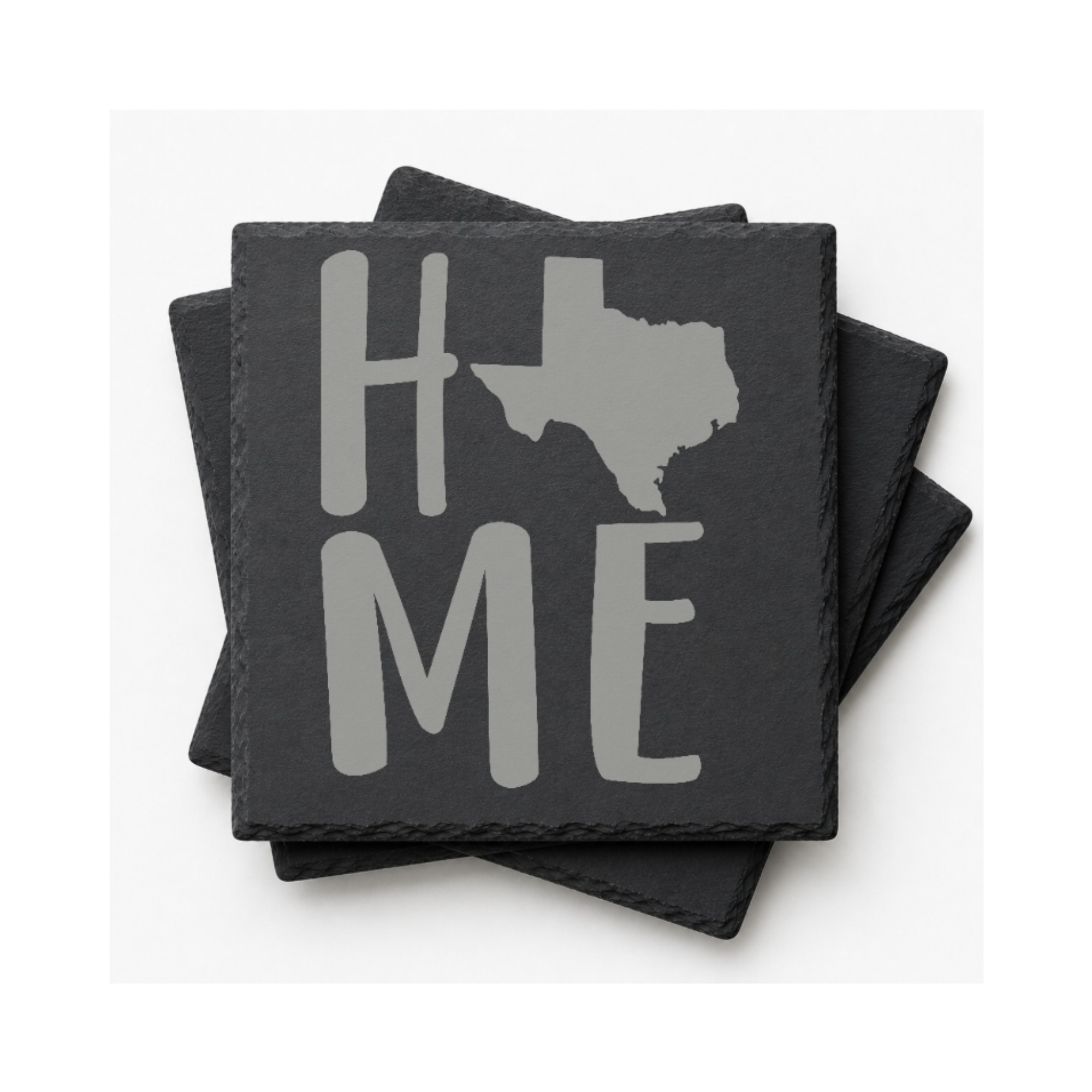 Texas Themed Slate Drink Coasters Bulk Order | Corporate Event Gifts | Conference Swag Bags | Retreat Welcome Kits | Business Events — Dandelion Design Co. — SlateStudioMedia:gallery:10 — 0080-TTGN_texas_themed_slate_drink_coasters_bulk_order_corporate_event_gifts_conference_swag_bags_retreat_welcome_kits_business_events_09_square_stack.png