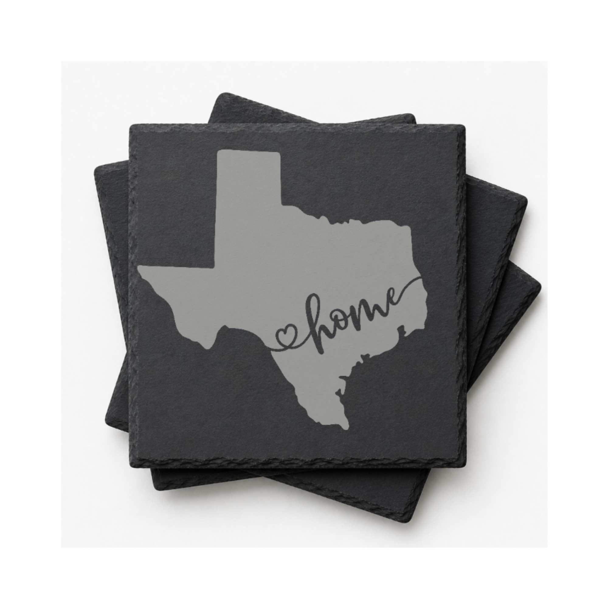 Texas Themed Slate Drink Coasters Bulk Order | Corporate Event Gifts | Conference Swag Bags | Retreat Welcome Kits | Business Events — Dandelion Design Co. — SlateStudioMedia:gallery:12 — 0080-TTGN_texas_themed_slate_drink_coasters_bulk_order_corporate_event_gifts_conference_swag_bags_retreat_welcome_kits_business_events_12_D02_square_stack.png