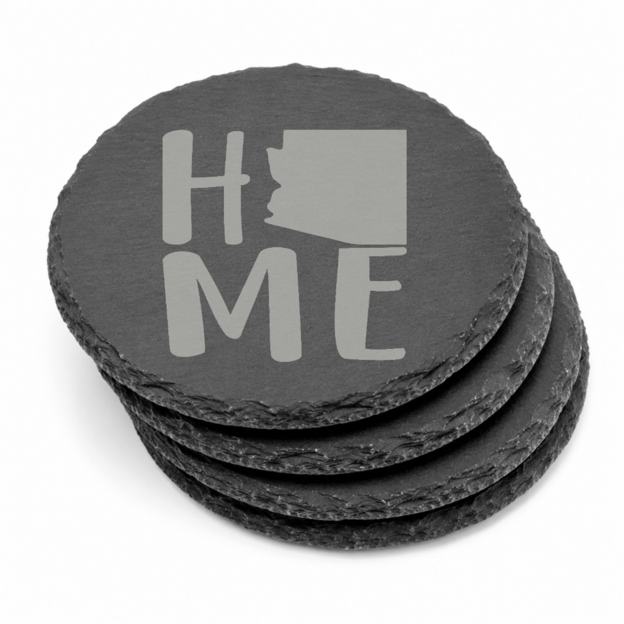 Arizona Themed Slate Drink Coasters Bulk Order | Corporate Retreat Gifts | Conference Swag Bags | Welcome Kits | Training & Business Events — Dandelion Design Co. — SlateStudioMedia:gallery:11 — 0081-ATGN_arizona_themed_slate_drink_coasters_bulk_order_corporate_retreat_gifts_conference_swag_bags_welcome_kits_training_business_events_10_round_stack.png