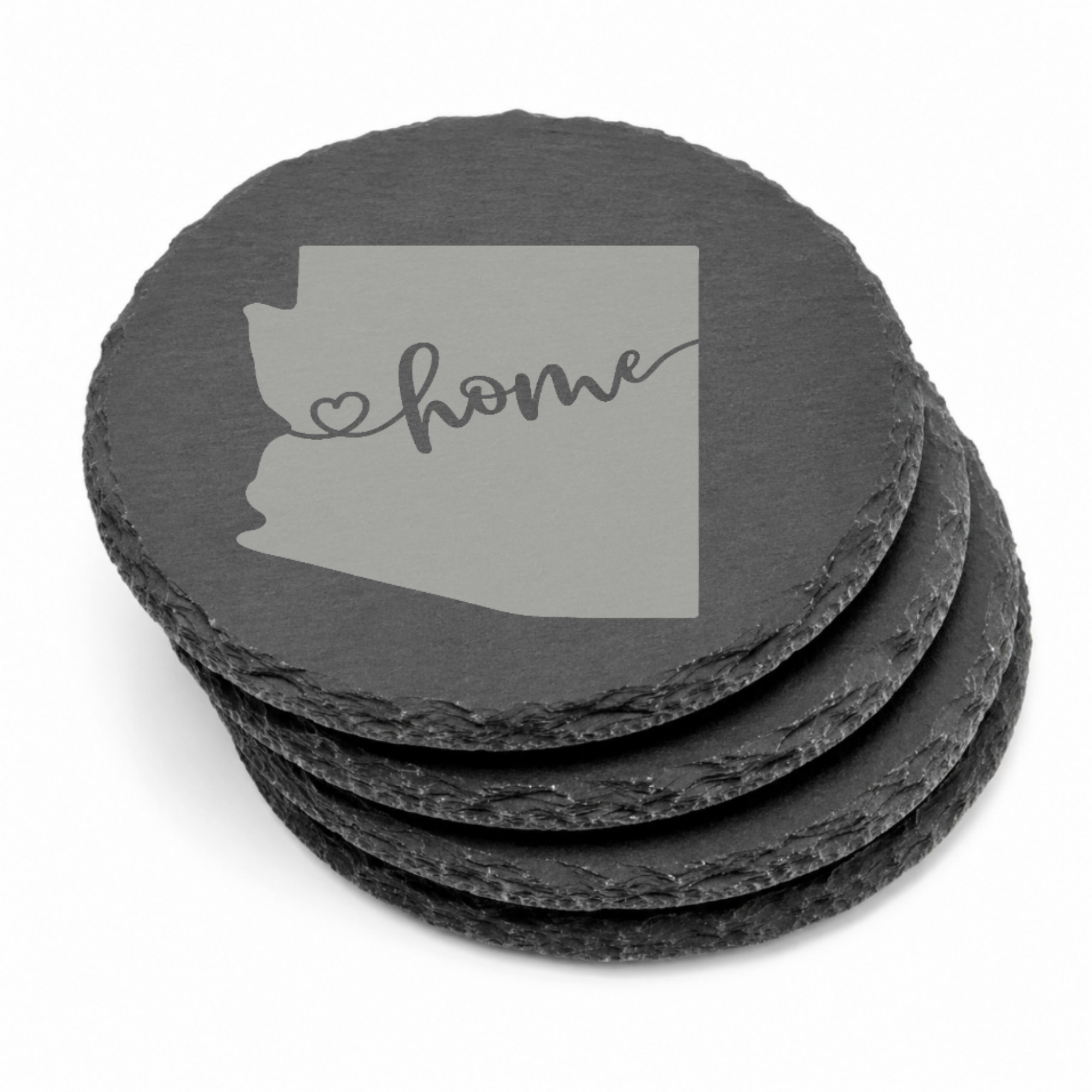 Arizona Themed Slate Drink Coasters Bulk Order | Corporate Retreat Gifts | Conference Swag Bags | Welcome Kits | Training & Business Events — Dandelion Design Co. — SlateStudioMedia:gallery:13 — 0081-ATGN_arizona_themed_slate_drink_coasters_bulk_order_corporate_retreat_gifts_conference_swag_bags_welcome_kits_training_business_events_15_D02_round_stack.png