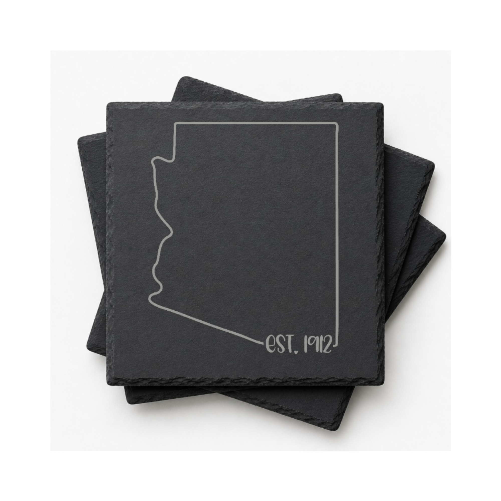 Arizona Themed Slate Drink Coasters Bulk Order | Corporate Retreat Gifts | Conference Swag Bags | Welcome Kits | Training & Business Events — Dandelion Design Co. — SlateStudioMedia:gallery:14 — 0081-ATGN_arizona_themed_slate_drink_coasters_bulk_order_corporate_retreat_gifts_conference_swag_bags_welcome_kits_training_business_events_18_D03_square_stack.png