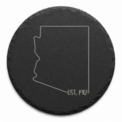 Arizona Themed Slate Drink Coasters Bulk Order | Corporate Retreat Gifts | Conference Swag Bags | Welcome Kits | Training & Business Events — Dandelion Design Co. — SlateStudioMedia:design%3A3%3Ashape%3Around:7 — 0081-ATGN_arizona_themed_slate_drink_coasters_bulk_order_corporate_retreat_gifts_conference_swag_bags_welcome_kits_training_business_events_20_D03_round_main.png