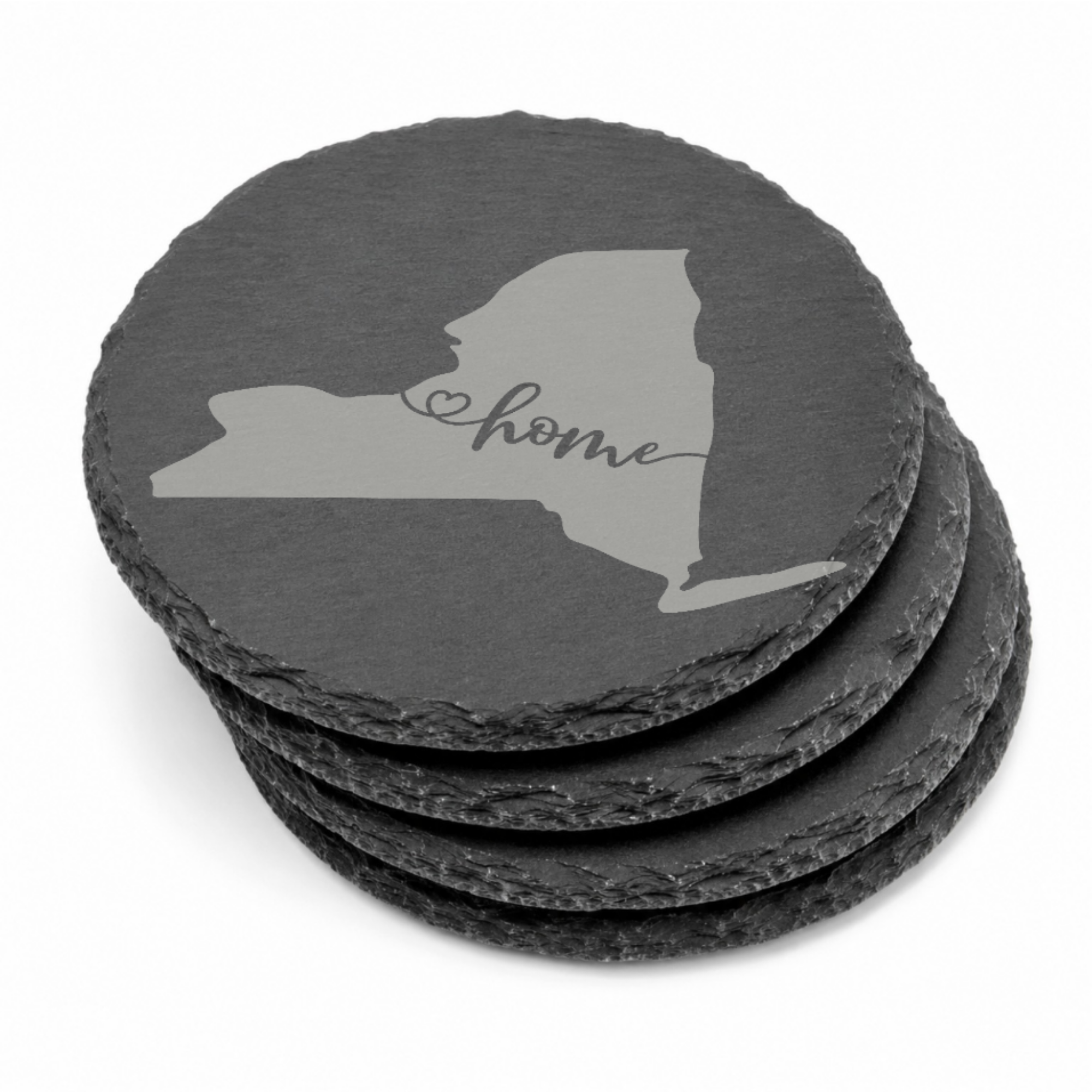 New York Themed Slate Drink Coasters Bulk Order | Corporate Event Gifts | Conference Swag Bags | Retreat Welcome Kits | Business Events — Dandelion Design Co. — SlateStudioMedia:gallery:11 — 0083-NYGN_new_york_themed_slate_drink_coasters_bulk_order_corporate_event_gifts_conference_swag_bags_retreat_welcome_kits_business_events_10_round_stack.png