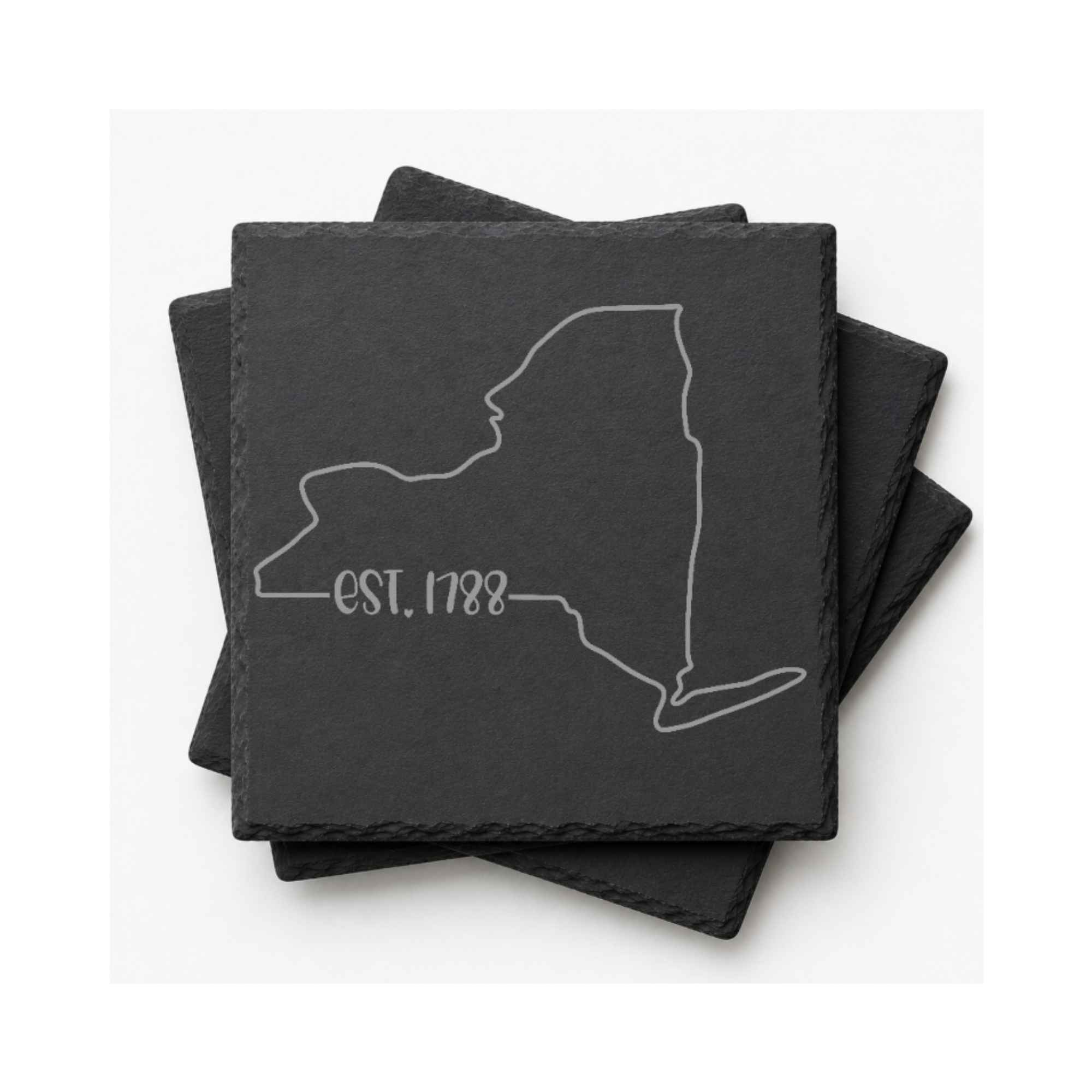 New York Themed Slate Drink Coasters Bulk Order | Corporate Event Gifts | Conference Swag Bags | Retreat Welcome Kits | Business Events — Dandelion Design Co. — SlateStudioMedia:gallery:12 — 0083-NYGN_new_york_themed_slate_drink_coasters_bulk_order_corporate_event_gifts_conference_swag_bags_retreat_welcome_kits_business_events_12_D02_square_stack.png