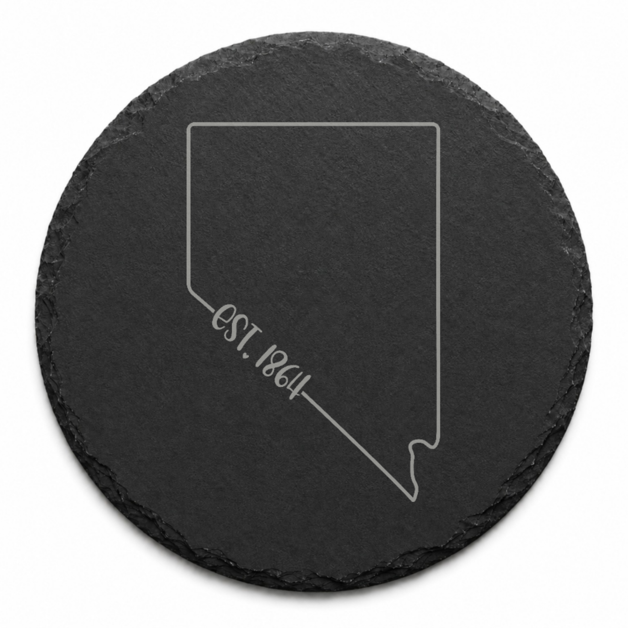 Nevada Themed Slate Drink Coasters Bulk Order | Las Vegas Corporate Event Gifts | Conference Swag Bags | Retreat Welcome Kits | Business — Dandelion Design Co. — SlateStudioMedia:design%3A3%3Ashape%3Around:7 — 0084-NTGN_nevada_themed_slate_drink_coasters_bulk_order_las_vegas_corporate_event_gifts_conference_swag_bags_retreat_welcome_kits_business_20_D03_round_main.png