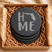 Florida Themed Slate Drink Coasters Bulk | Corporate Event Gifts | Conference Swag Bags | Retreat Welcome Gifts | Training & Company Events — Dandelion Design Co. — SlateStudioMedia:gallery:9 — 0085-FTGN_florida_themed_slate_drink_coasters_bulk_corporate_event_gifts_conference_swag_bags_retreat_welcome_gifts_training_company_events_06_round_gift_box.png