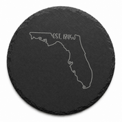 Florida Themed Slate Drink Coasters Bulk | Corporate Event Gifts | Conference Swag Bags | Retreat Welcome Gifts | Training & Company Events — Dandelion Design Co. — SlateStudioMedia:design%3A3%3Ashape%3Around:7 — 0085-FTGN_florida_themed_slate_drink_coasters_bulk_corporate_event_gifts_conference_swag_bags_retreat_welcome_gifts_training_company_events_20_D03_round_main.png