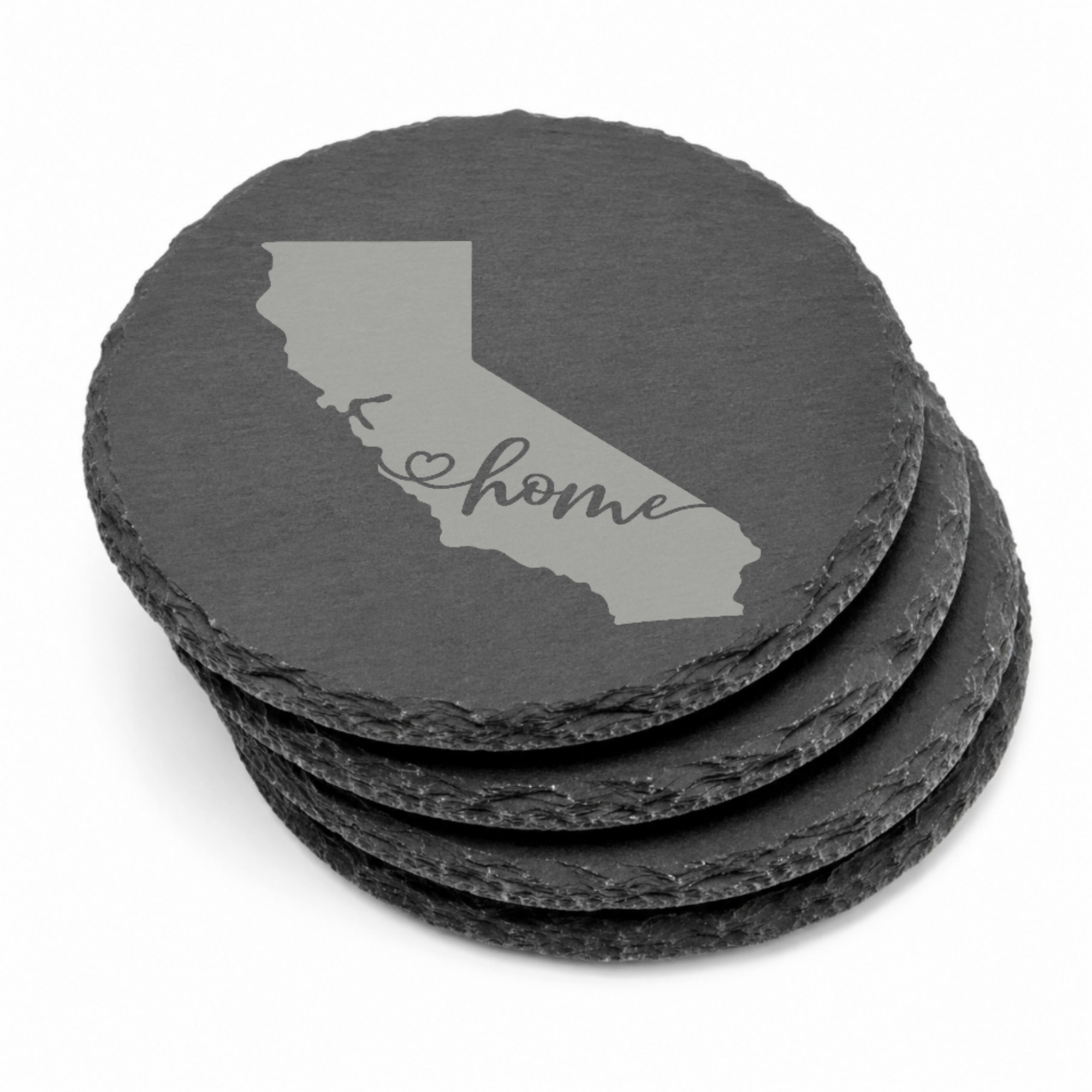 California Slate Drink Coaster | Bulk Corporate Event Gift | Conference Gift Bags, Team Meetings, Training Events, Company Retreats — Dandelion Design Co. — SlateStudioMedia:gallery:13 — 0087-CSGN_california_slate_drink_coaster_bulk_corporate_event_gift_conference_gift_bags_team_meetings_training_events_company_retreats_15_D02_round_stack.png