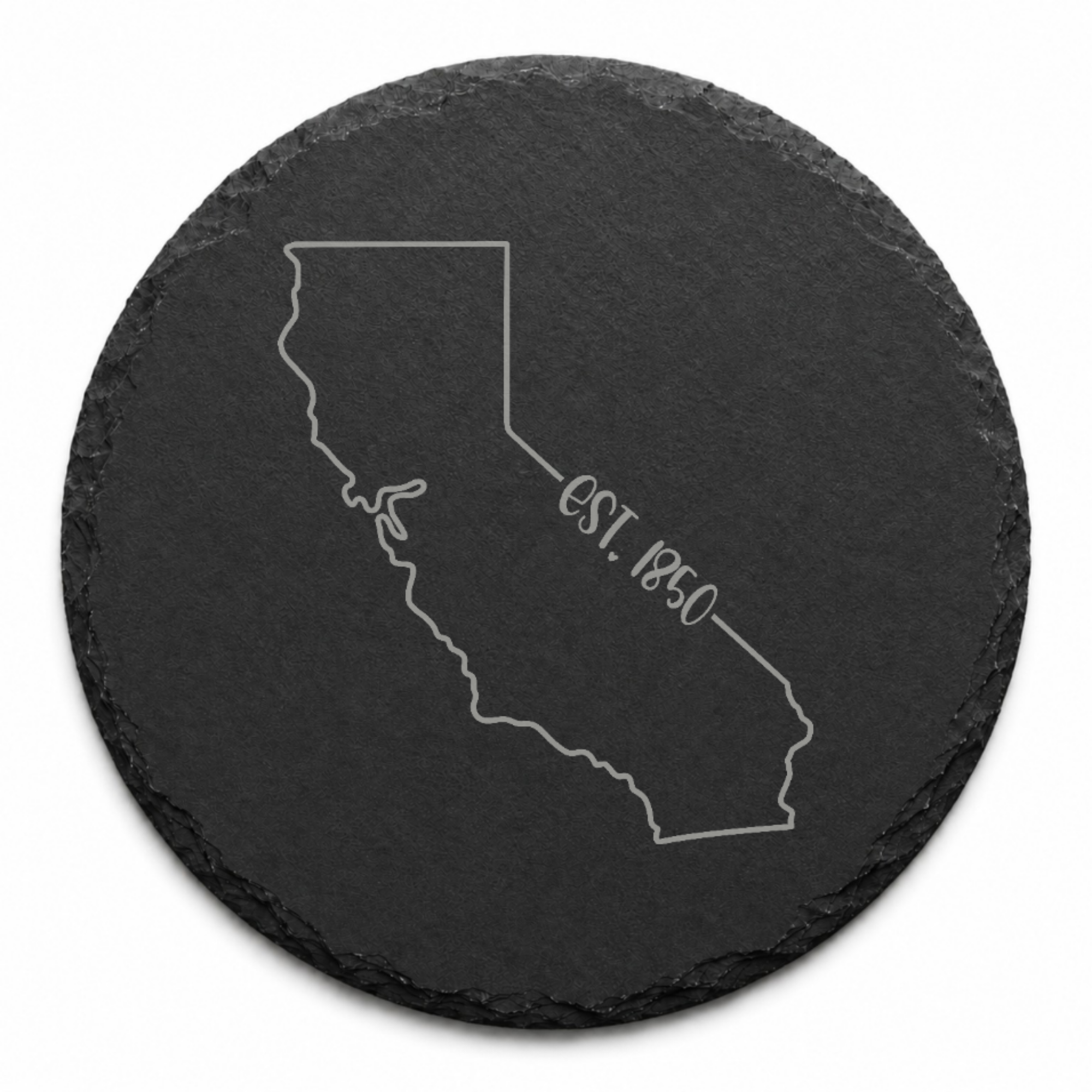 California Slate Drink Coaster | Bulk Corporate Event Gift | Conference Gift Bags, Team Meetings, Training Events, Company Retreats — Dandelion Design Co. — SlateStudioMedia:design%3A3%3Ashape%3Around:7 — 0087-CSGN_california_slate_drink_coaster_bulk_corporate_event_gift_conference_gift_bags_team_meetings_training_events_company_retreats_20_D03_round_main.png