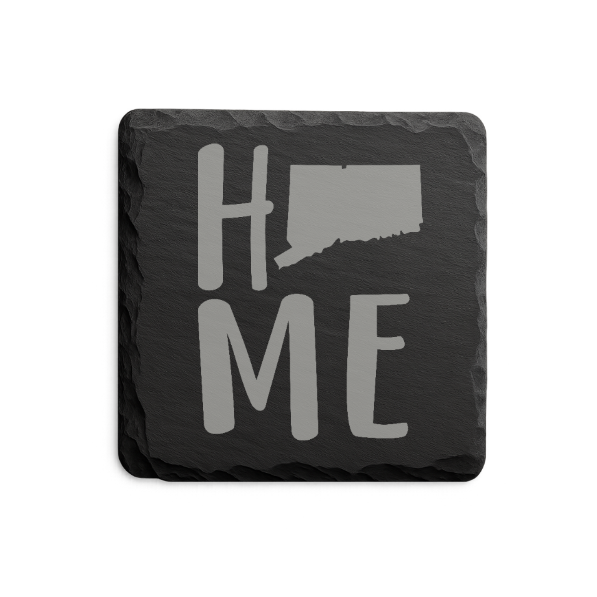 Connecticut Slate Coasters 4x4 Laser Engraved Stone Drink Coasters Connecticut Home Décor Constitution State Established 1788 Gift — Dandelion Design Co. — SlateStudioMedia:design%3A1%3Ashape%3Asquare:2 — 0088-CSGN_connecticut_slate_coasters_4x4_laser_engraved_stone_drink_coasters_connecticut_home_d_cor_constitution_state_established_1788_gift_03_square_main.png