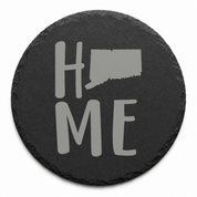 Connecticut Slate Coasters 4x4 Laser Engraved Stone Drink Coasters Connecticut Home Décor Constitution State Established 1788 Gift — Dandelion Design Co. — SlateStudioMedia:design%3A1%3Ashape%3Around:6 — 0088-CSGN_connecticut_slate_coasters_4x4_laser_engraved_stone_drink_coasters_connecticut_home_d_cor_constitution_state_established_1788_gift_04_round_main.png