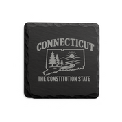 Connecticut Slate Coasters 4x4 Laser Engraved Stone Drink Coasters Connecticut Home Décor Constitution State Established 1788 Gift — Dandelion Design Co. — SlateStudioMedia:design%3A4%3Ashape%3Asquare:5 — 0088-CSGN_connecticut_slate_coasters_4x4_laser_engraved_stone_drink_coasters_connecticut_home_d_cor_constitution_state_established_1788_gift_23_D04_square_main.png