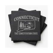 Connecticut Slate Coasters 4x4 Laser Engraved Stone Drink Coasters Connecticut Home Décor Constitution State Established 1788 Gift — Dandelion Design Co. — SlateStudioMedia:gallery:18 — 0088-CSGN_connecticut_slate_coasters_4x4_laser_engraved_stone_drink_coasters_connecticut_home_d_cor_constitution_state_established_1788_gift_24_D04_square_stack.png