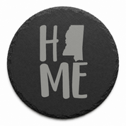 Mississippi Slate Coasters 4x4 Laser Engraved Stone Drink Coasters Mississippi Home Décor Magnolia State Established 1817 Gift — Dandelion Design Co. — SlateStudioMedia:design%3A1%3Ashape%3Around:5 — 0091-MSGN_mississippi_slate_coasters_4x4_laser_engraved_stone_drink_coasters_mississippi_home_d_cor_magnolia_state_established_1817_gift_04_round_main.png