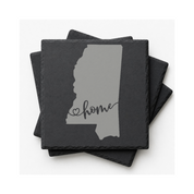 Mississippi Slate Coasters 4x4 Laser Engraved Stone Drink Coasters Mississippi Home Décor Magnolia State Established 1817 Gift — Dandelion Design Co. — SlateStudioMedia:gallery:12 — 0091-MSGN_mississippi_slate_coasters_4x4_laser_engraved_stone_drink_coasters_mississippi_home_d_cor_magnolia_state_established_1817_gift_12_D02_square_stack.png