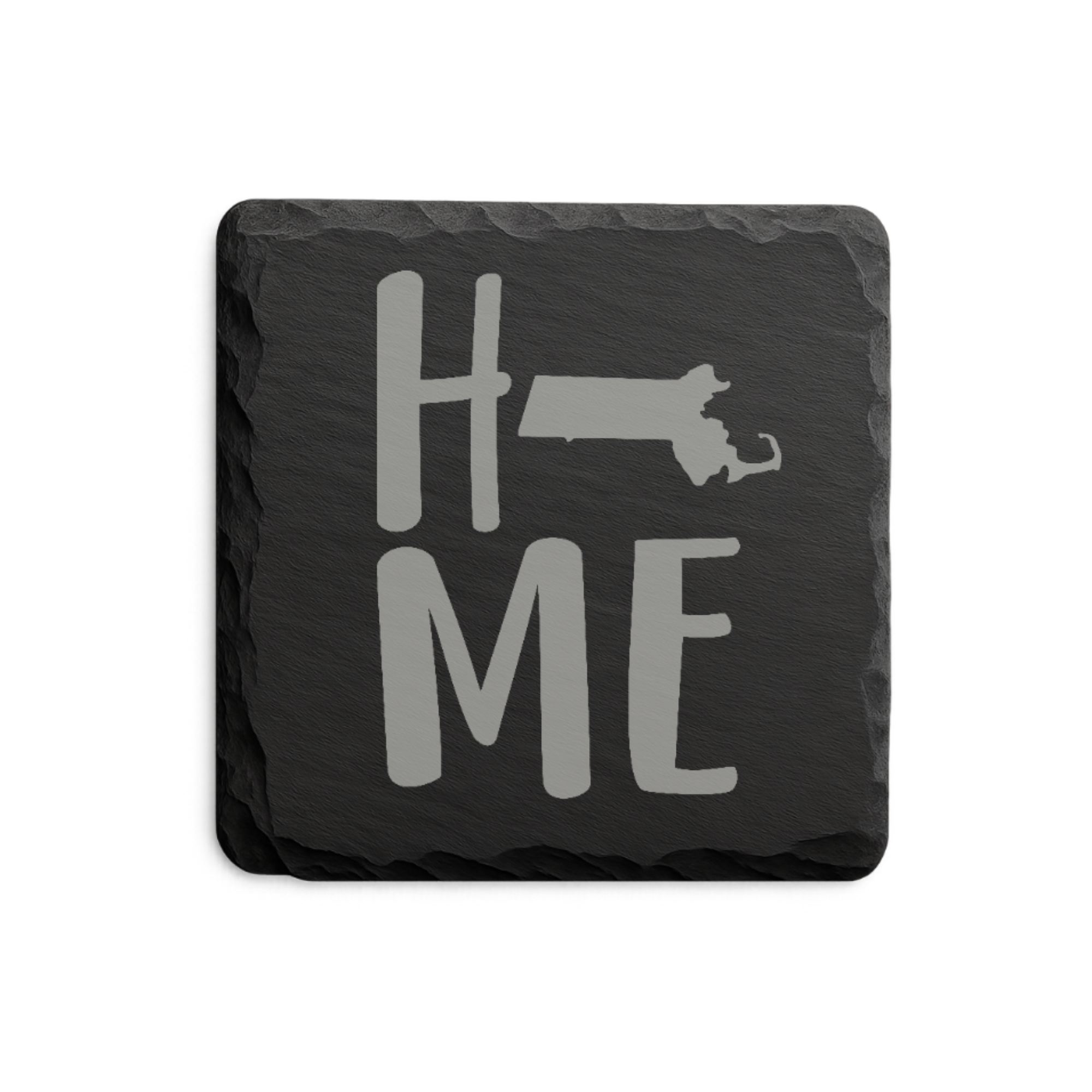 Massachusetts Slate Coasters 4x4 Laser Engraved Stone Drink Coasters Massachusetts Home Décor Bay State Established 1788 Gift — Dandelion Design Co. — SlateStudioMedia:design%3A1%3Ashape%3Asquare:2 — 0093-MSGN_massachusetts_slate_coasters_4x4_laser_engraved_stone_drink_coasters_massachusetts_home_d_cor_bay_state_established_1788_gift_03_square_main.png