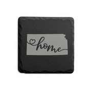 Kansas Slate Coasters 4x4 Laser Engraved Stone Drink Coasters Kansas Home Décor Sunflower State Established 1861 Gift — Dandelion Design Co. — SlateStudioMedia:design%3A2%3Ashape%3Asquare:3 — 0094-KSGN_kansas_slate_coasters_4x4_laser_engraved_stone_drink_coasters_kansas_home_d_cor_sunflower_state_established_1861_gift_11_D02_square_main.png