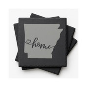 Arkansas Slate Coasters 4x4 Laser Engraved Stone Drink Coasters Arkansas Home Décor Natural State Established 1836 Gift Set — Dandelion Design Co. — SlateStudioMedia:gallery:12 — 0096-ASGN_arkansas_slate_coasters_4x4_laser_engraved_stone_drink_coasters_arkansas_home_d_cor_natural_state_established_1836_gift_set_12_D02_square_stack.png