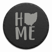 Ohio Slate Coasters 4x4 Laser Engraved Stone Drink Coasters Ohio Home Décor Buckeye State Established 1803 Gift — Dandelion Design Co. — SlateStudioMedia:design%3A1%3Ashape%3Around:5 — 0099-OSGN_ohio_slate_coasters_4x4_laser_engraved_stone_drink_coasters_ohio_home_d_cor_buckeye_state_established_1803_gift_04_round_main.png