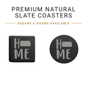 Kansas Slate Coasters 4x4 Laser Engraved Stone Drink Coasters Kansas Home Décor Sunflower State Established 1861 Gift — Dandelion Design Co. — SlateStudioMedia:gallery:22 — 0103-KSGN_kansas_slate_coasters_4x4_laser_engraved_stone_drink_coasters_kansas_home_d_cor_sunflower_state_established_1861_gift_02_square_round_available.png
