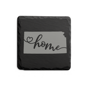 Kansas Slate Coasters 4x4 Laser Engraved Stone Drink Coasters Kansas Home Décor Sunflower State Established 1861 Gift — Dandelion Design Co. — SlateStudioMedia:design%3A2%3Ashape%3Asquare:3 — 0103-KSGN_kansas_slate_coasters_4x4_laser_engraved_stone_drink_coasters_kansas_home_d_cor_sunflower_state_established_1861_gift_11_D02_square_main.png