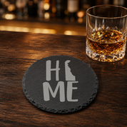 Delaware Slate Coasters 4x4 Laser Engraved Stone Drink Coasters Delaware Home Décor First State Established 1787 Gift — Dandelion Design Co. — SlateStudioMedia:gallery:17 — 0104-DSGN_delaware_slate_coasters_4x4_laser_engraved_stone_drink_coasters_delaware_home_d_cor_first_state_established_1787_gift_08_round_whiskey_lifestyle.png