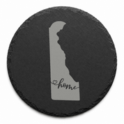 Delaware Slate Coasters 4x4 Laser Engraved Stone Drink Coasters Delaware Home Décor First State Established 1787 Gift — Dandelion Design Co. — SlateStudioMedia:design%3A2%3Ashape%3Around:6 — 0104-DSGN_delaware_slate_coasters_4x4_laser_engraved_stone_drink_coasters_delaware_home_d_cor_first_state_established_1787_gift_14_D02_round_main.png