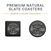 Oregon Area Code Slate Coasters | 503 971 541 458 Oregon Gift | Engraved Rustic Stone Coaster | Pacific Northwest Cabin Decor — Dandelion Design Co. — SlateStudioMedia:gallery:28 — 0104-OAGN_oregon_area_code_slate_coasters_503_971_541_458_oregon_gift_engraved_rustic_stone_coaster_pacific_northwest_cabin_decor_02_square_round_available.png