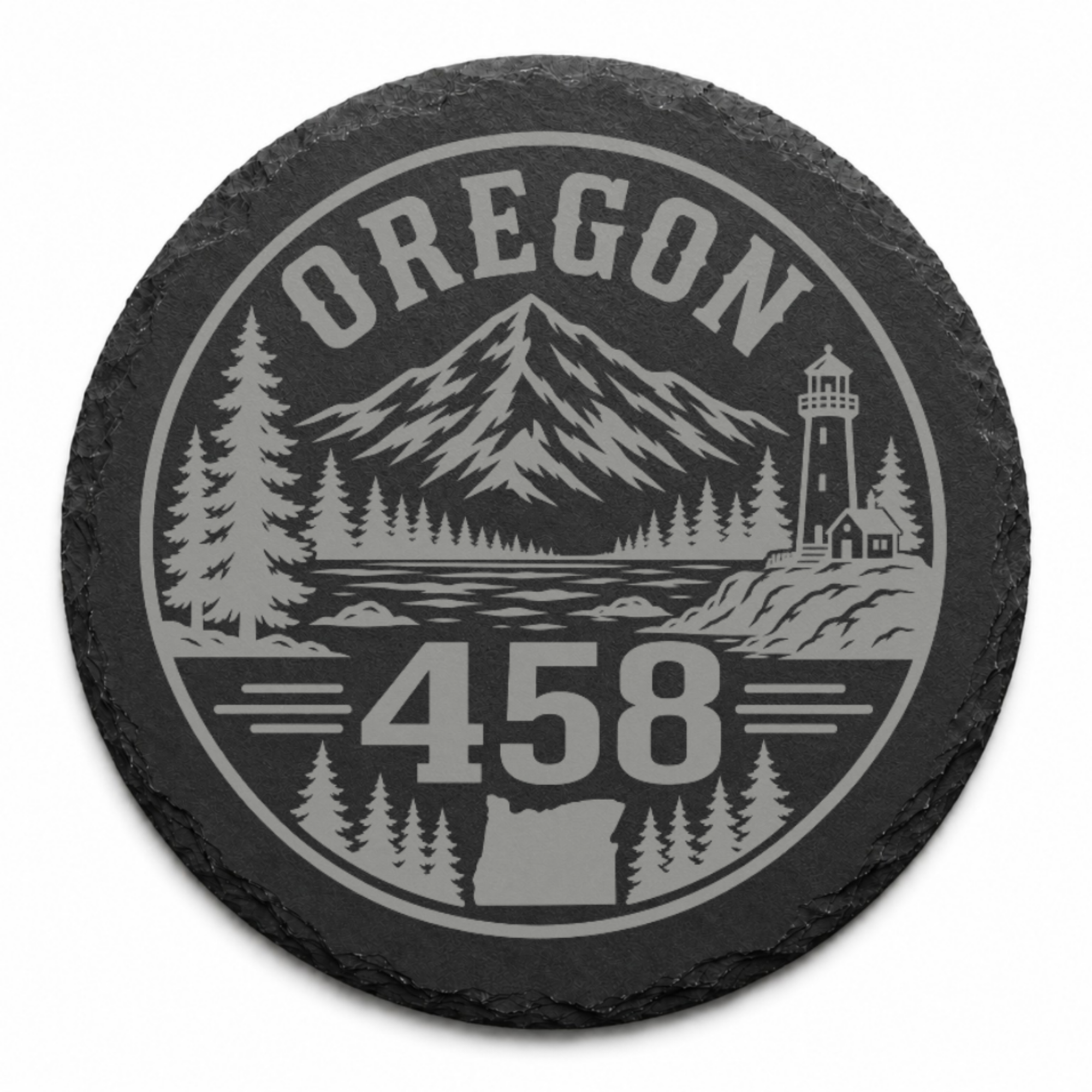 Oregon Area Code Slate Coasters | 503 971 541 458 Oregon Gift | Engraved Rustic Stone Coaster | Pacific Northwest Cabin Decor — Dandelion Design Co. — SlateStudioMedia:design%3A2%3Ashape%3Around:7 — 0104-OAGN_oregon_area_code_slate_coasters_503_971_541_458_oregon_gift_engraved_rustic_stone_coaster_pacific_northwest_cabin_decor_14_D02_round_main.png