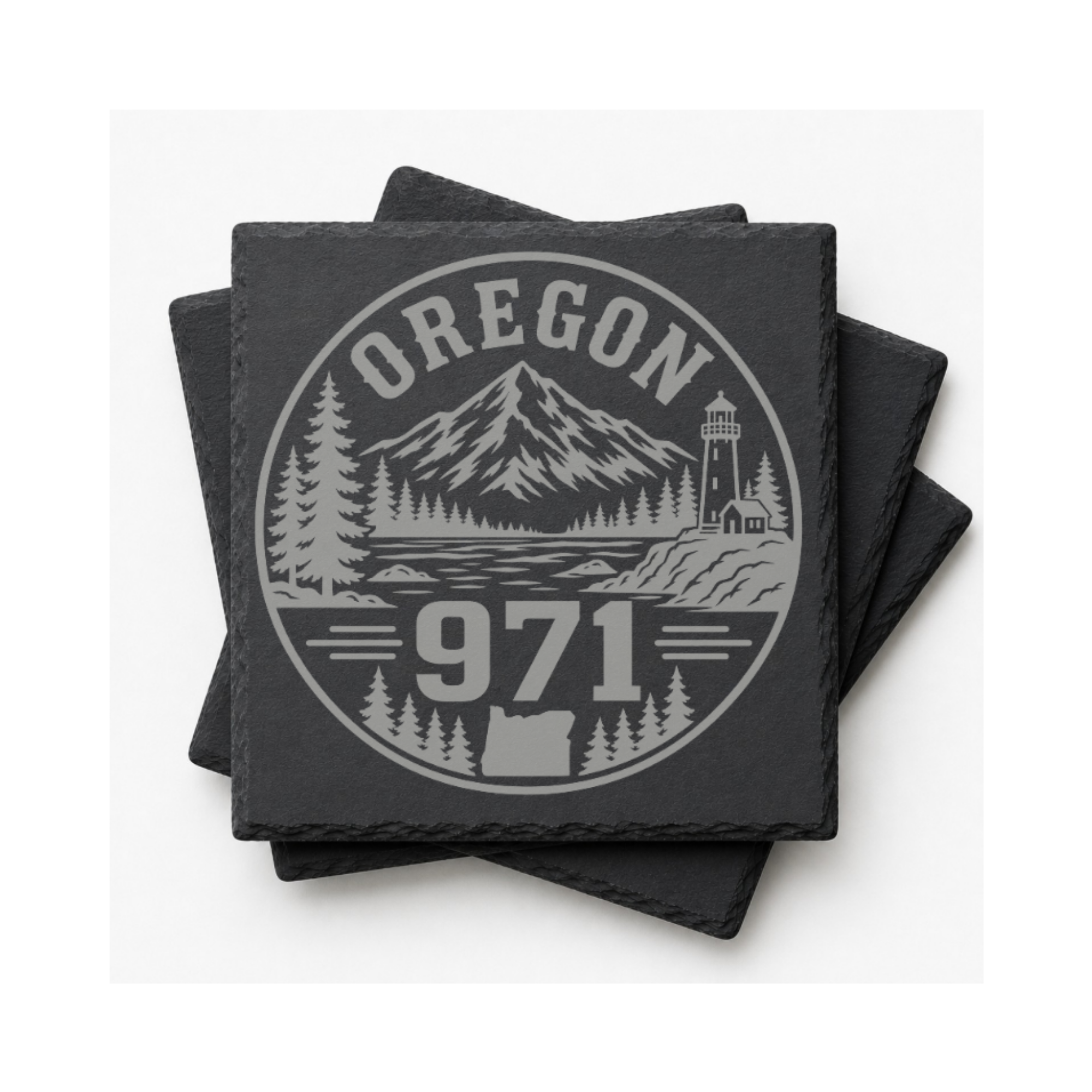 Oregon Area Code Slate Coasters | 503 971 541 458 Oregon Gift | Engraved Rustic Stone Coaster | Pacific Northwest Cabin Decor — Dandelion Design Co. — SlateStudioMedia:gallery:16 — 0104-OAGN_oregon_area_code_slate_coasters_503_971_541_458_oregon_gift_engraved_rustic_stone_coaster_pacific_northwest_cabin_decor_18_D03_square_stack.png
