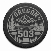 Oregon Area Code Slate Coasters | 503 971 541 458 Oregon Gift | Engraved Rustic Stone Coaster | Pacific Northwest Cabin Decor — Dandelion Design Co. — SlateStudioMedia:design%3A4%3Ashape%3Around:9 — 0104-OAGN_oregon_area_code_slate_coasters_503_971_541_458_oregon_gift_engraved_rustic_stone_coaster_pacific_northwest_cabin_decor_26_D04_round_main.png