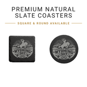 Wyoming 307 Engraved Slate Coaster SetEngraved Slate Coaster Set | Wyoming Cowboys | Drink Coaster | Table Decor — Dandelion Design Co. — SlateStudioMedia:gallery:10 — 0105-W3GN_wyoming_307_engraved_slate_coaster_setengraved_slate_coaster_set_wyoming_cowboys_drink_coaster_table_decor_02_square_round_available.png