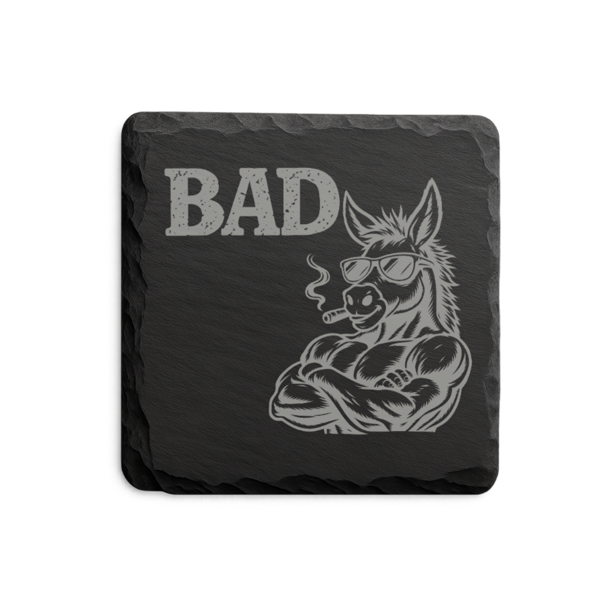 Bad Ass Slate Coaster Funny Gift Gag Gift for Him Sarcastic Coaster Bar Decor Man Cave Gift Unique Gift Idea Housewarming Gift — Dandelion Design Co. — SlateStudioMedia:shape%3Asquare:2 — 0108-BAGN_bad_ass_slate_coaster_funny_gift_gag_gift_for_him_sarcastic_coaster_bar_decor_man_cave_gift_unique_gift_idea_housewarming_gift_03_square_main.png