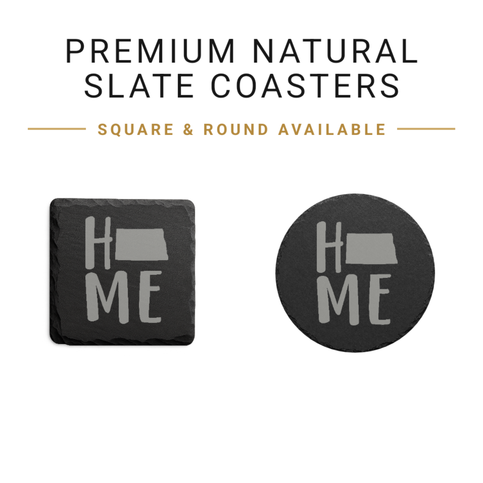 North Dakota Slate Coasters 4x4 Laser Engraved Stone Drink Coasters North Dakota Home Décor Peace Garden State Established 1889 Gift — Dandelion Design Co. — SlateStudioMedia:gallery:22 — 0108-NDGN_north_dakota_slate_coasters_4x4_laser_engraved_stone_drink_coasters_north_dakota_home_d_cor_peace_garden_state_established_1889_gift_02_square_round_available.png