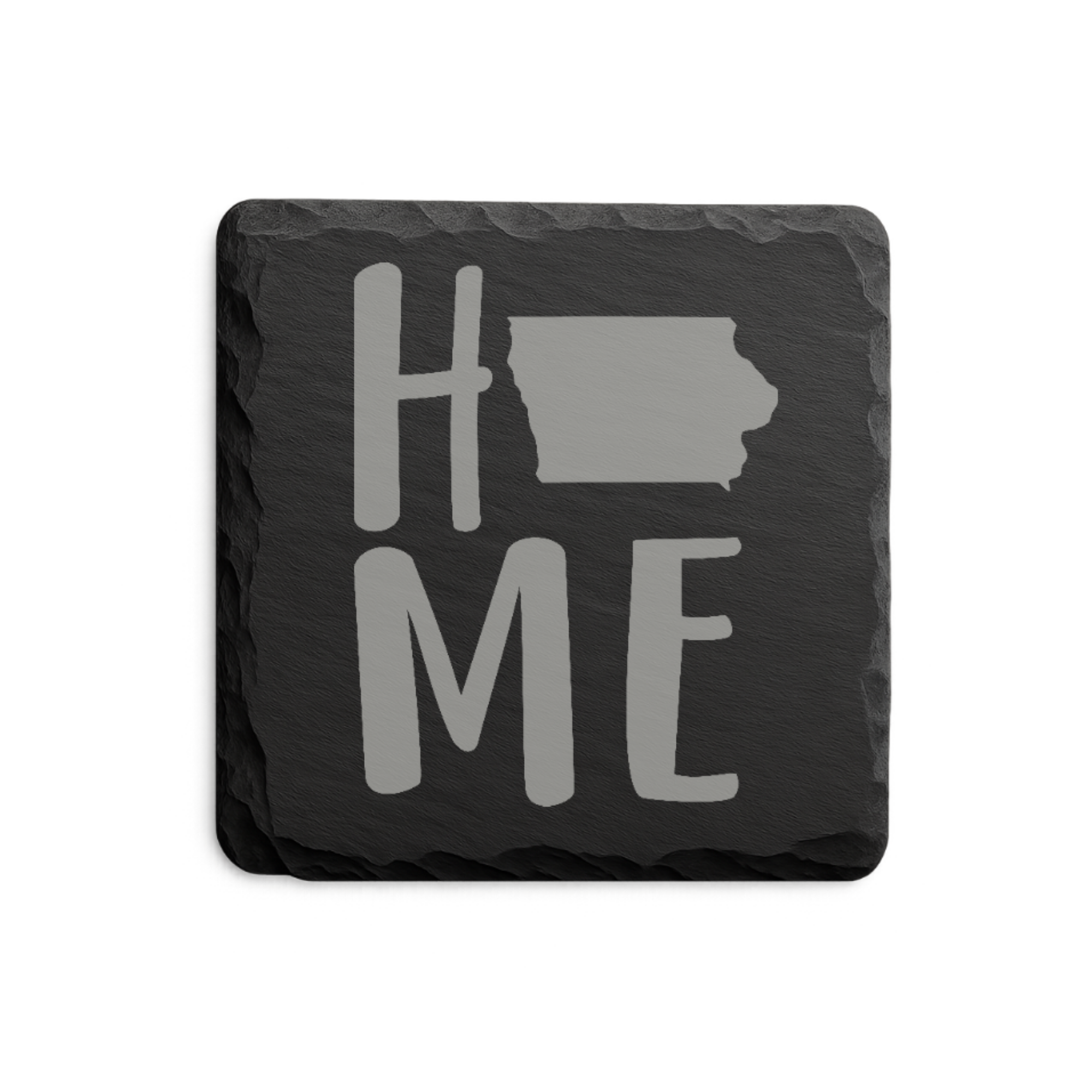 Iowa Slate Coasters 4x4 Laser Engraved Stone Drink Coasters Iowa Home Decor Hawkeye State Established 1846 Gift — Dandelion Design Co. — SlateStudioMedia:design%3A1%3Ashape%3Asquare:2 — 0109-ISGN_iowa_slate_coasters_4x4_laser_engraved_stone_drink_coasters_iowa_home_decor_hawkeye_state_established_1846_gift_03_square_main.png