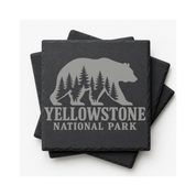 Yellowstone National Park Slate Coaster – Natural Stone Drink Coaster with Bear and Trees | Rustic Home Decor | Gift for National Parks — Dandelion Design Co. — SlateStudioMedia:gallery:6 — 0111-YNGN_yellowstone_national_park_slate_coaster_natural_stone_drink_coaster_with_bear_and_trees_rustic_home_decor_gift_for_national_parks_09_square_stack.png